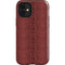 Marsala Snake Skin iPhone 12 Mini Impact Case