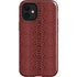 Marsala Snake Skin iPhone 12 Mini Impact Case