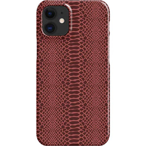Marsala Snake Skin iPhone 12 Mini Lite Case