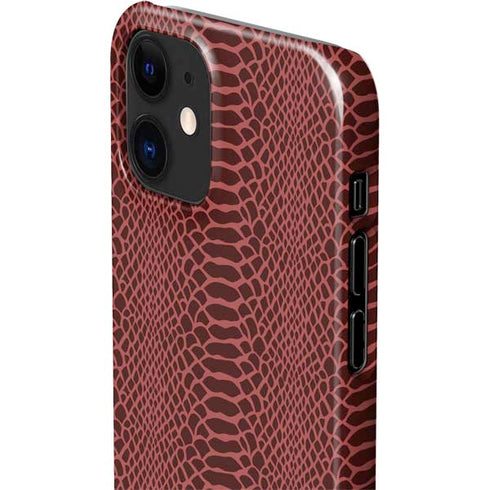 Marsala Snake Skin iPhone 12 Mini Lite Case