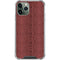 Marsala Snake Skin iPhone 12 Pro Clear Case