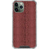 Marsala Snake Skin iPhone 12 Pro Clear Case