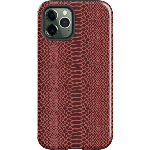 Marsala Snake Skin iPhone 12 Pro Impact Case