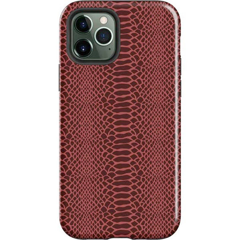 Marsala Snake Skin iPhone 12 Pro Max Impact Case