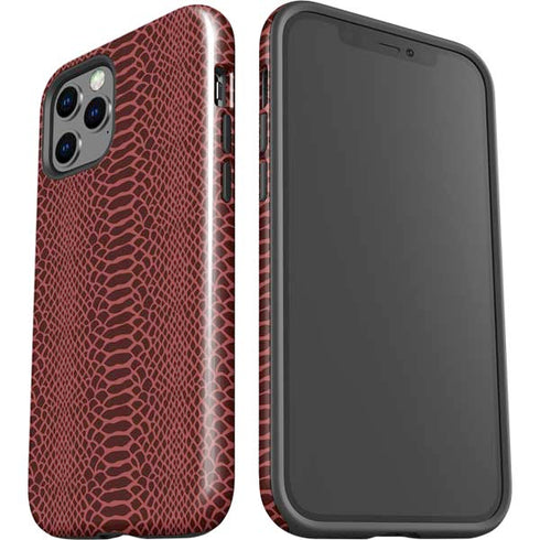 Marsala Snake Skin iPhone 12 Pro Max Impact Case
