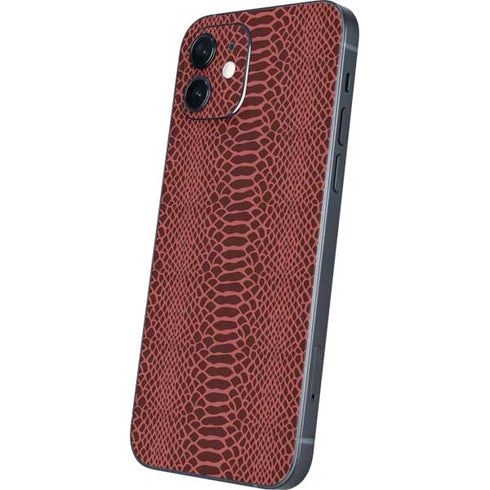 Marsala Snake Skin iPhone 12 Skin