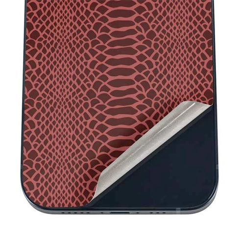 Marsala Snake Skin iPhone 12 Skin