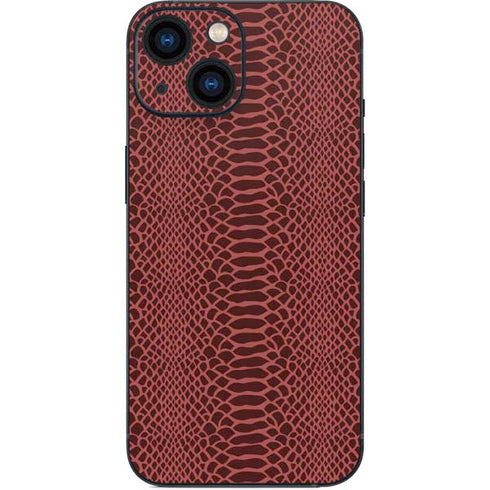 Marsala Snake Skin iPhone 13 Mini Skin