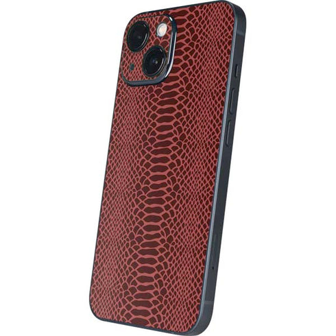 Marsala Snake Skin iPhone 13 Mini Skin