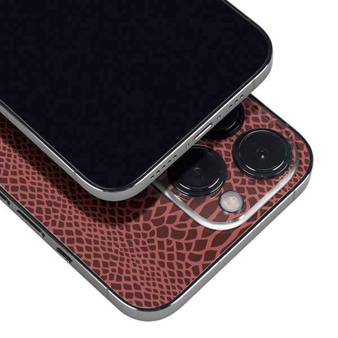 Marsala Snake Skin iPhone 13 Pro Max Skin