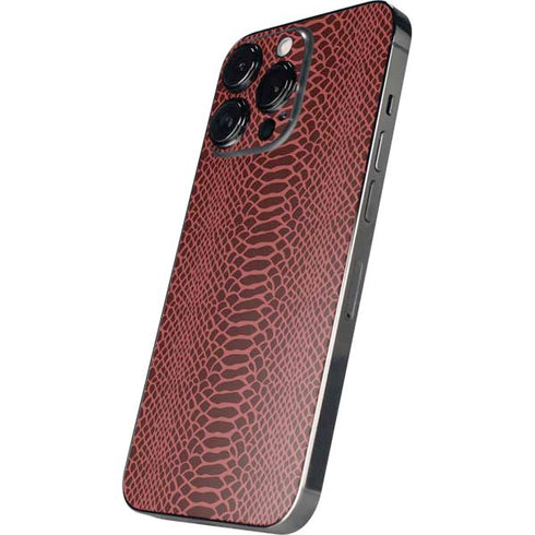 Marsala Snake Skin iPhone 13 Pro Skin