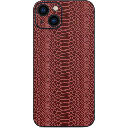 Marsala Snake Skin iPhone 13 Skin