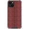 Marsala Snake Skin iPhone 14 Plus Clear Case