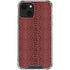 Marsala Snake Skin iPhone 14 Plus Clear Case
