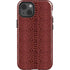 Marsala Snake Skin iPhone 15 Impact Case