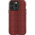 Marsala Snake Skin iPhone 14 Pro Impact Case