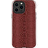 Marsala Snake Skin iPhone 14 Pro Max Impact Case