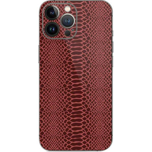 Marsala Snake Skin iPhone 14 Pro Max Skin