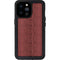 Marsala Snake Skin iPhone 14 Pro Max Waterproof Case