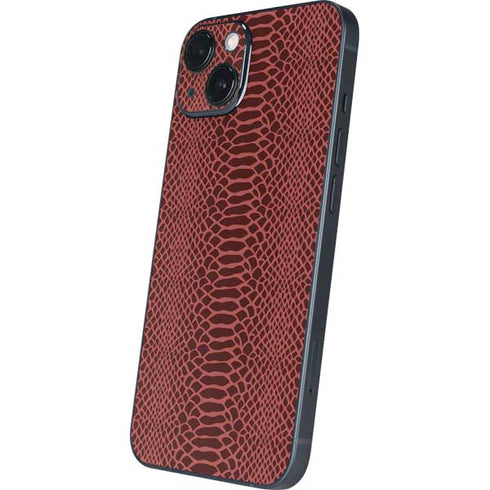 Marsala Snake Skin iPhone 14 Skin