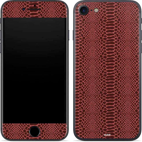Marsala Snake Skin iPhone 7 Skin