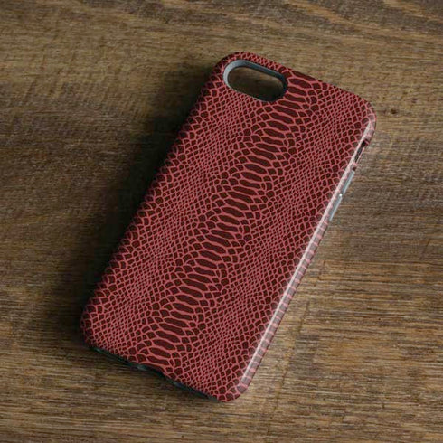 Marsala Snake Skin iPhone 8 Pro Case