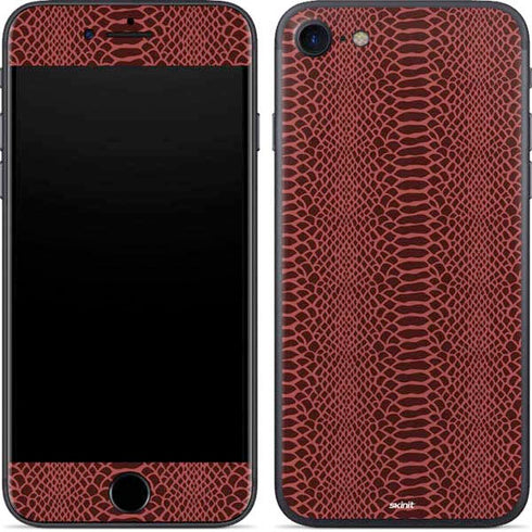 Marsala Snake Skin iPhone 8 Skin