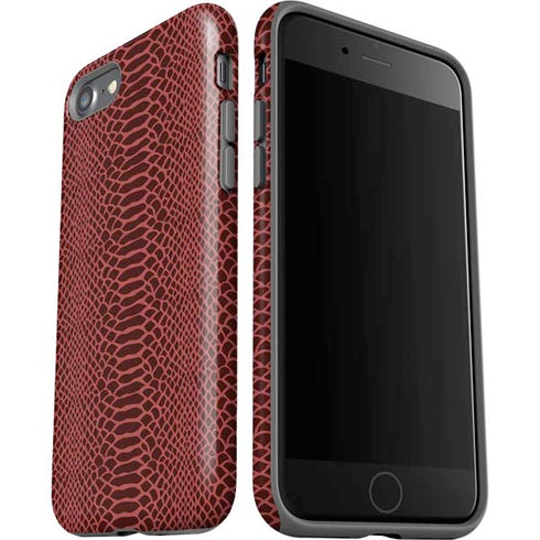 Marsala Snake Skin iPhone SE (2nd & 3rd Gen) Pro Case