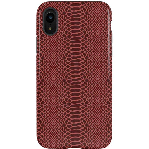 Marsala Snake Skin iPhone XR Pro Case