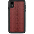 Marsala Snake Skin iPhone XR Waterproof Case