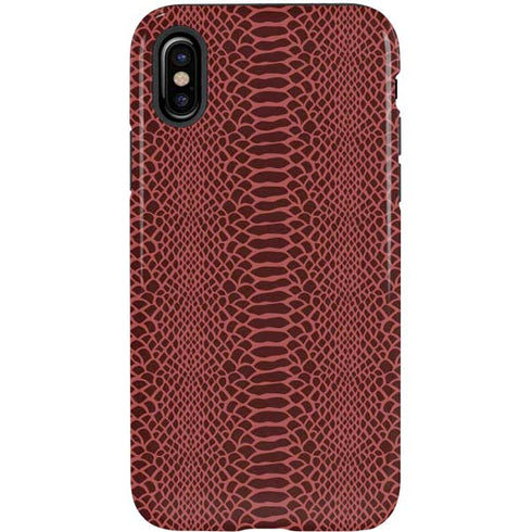 Marsala Snake Skin iPhone XS Pro Case