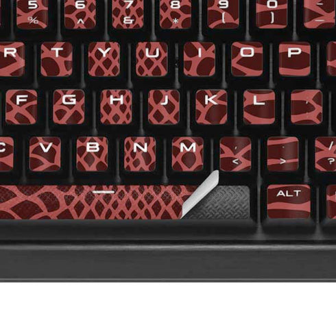 Marsala Snake Skin K95 RGB PLATINUM Mechanical Gaming Keyboard Skin