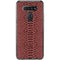 Marsala Snake Skin LG K51/Q51 Clear Case