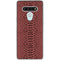Marsala Snake Skin LG Stylo 6 Clear Case