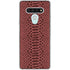 Marsala Snake Skin LG Stylo 6 Clear Case