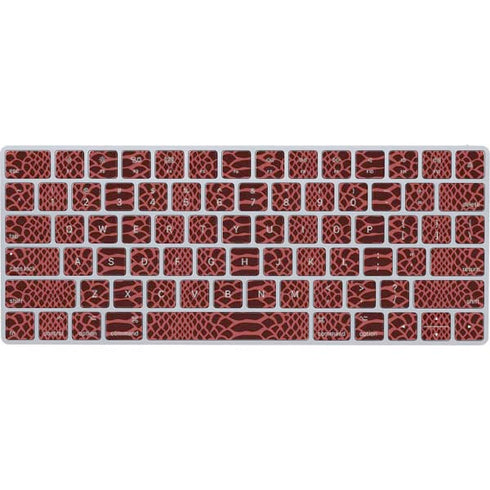 Marsala Snake Skin Magic Keyboard Skin