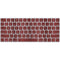 Marsala Snake Skin Magic Keyboard Skin