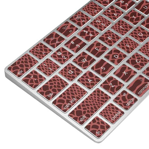 Marsala Snake Skin Magic Keyboard Skin
