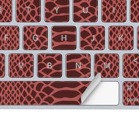 Marsala Snake Skin Magic Keyboard Skin