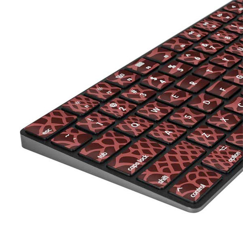 Marsala Snake Skin Magic Keyboard with Numeric Keypad Skin