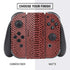 Marsala Snake Skin Nintendo Switch Bundle Skin