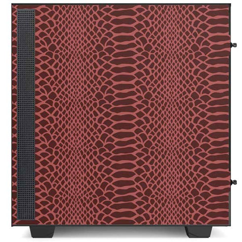 Marsala Snake Skin NZXT H510 Compact ATX Mid-Tower Case Skin