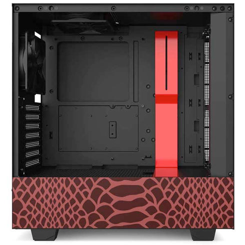 Marsala Snake Skin NZXT H510 Compact ATX Mid-Tower Case Skin