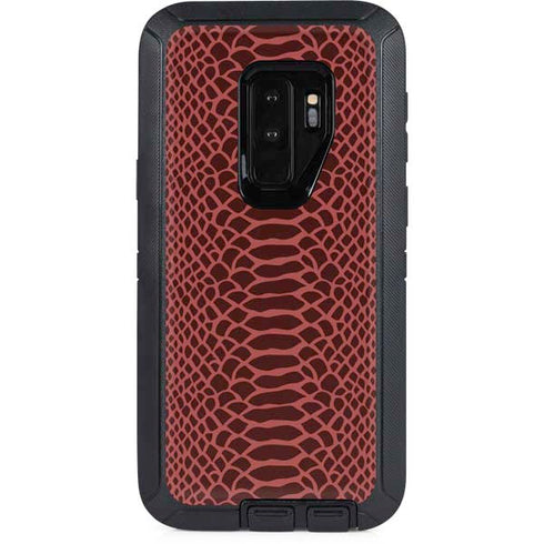 Marsala Snake Skin Otterbox Defender Galaxy Skin