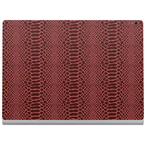 Marsala Snake Skin Surface Book 2 13.5in Skin