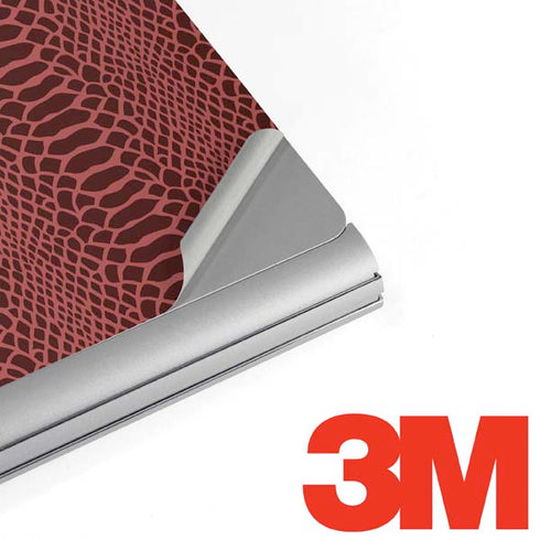 Marsala Snake Skin Surface Book 2 13.5in Skin