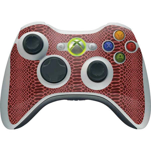 Marsala Snake Skin Xbox 360 Wireless Controller Skin