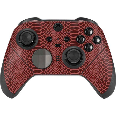 Marsala Snake Skin Xbox Elite Wireless Controller Series 2 Skin