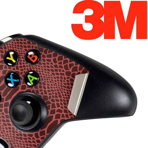 Marsala Snake Skin Xbox One Controller Skin