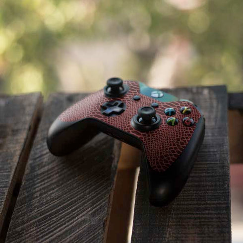 Marsala Snake Skin Xbox One Controller Skin